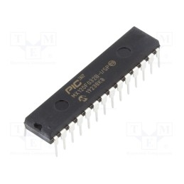 1 pcs x MICROCHIP TECHNOLOGY - PIC32MX120F032B-I/SP - IC: PIC microcontroller, 32kB, 2.3÷3.6VDC, THT, DIP28, PIC32