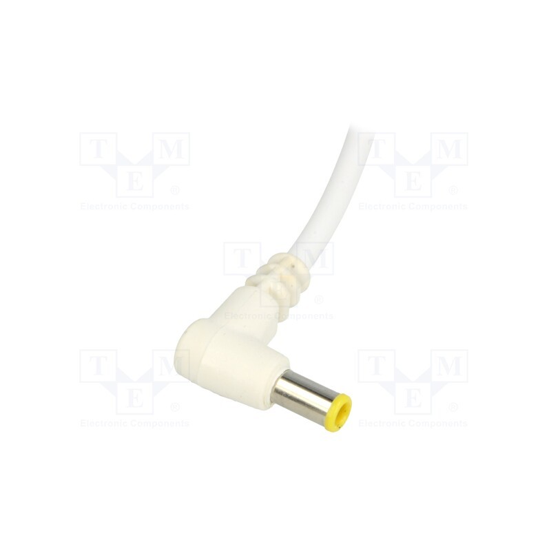 1 pcs x BQ CABLE - DC.CAB.3111.0150 - Cable, 2x1mm2, wires,DC 5,5/3,0CP plug, angled, white, 1.5m