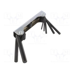 1 pcs x PG TOOLS - PGT170 - Wrenches set, hex key, Chrom-vanadium steel, 7pcs.