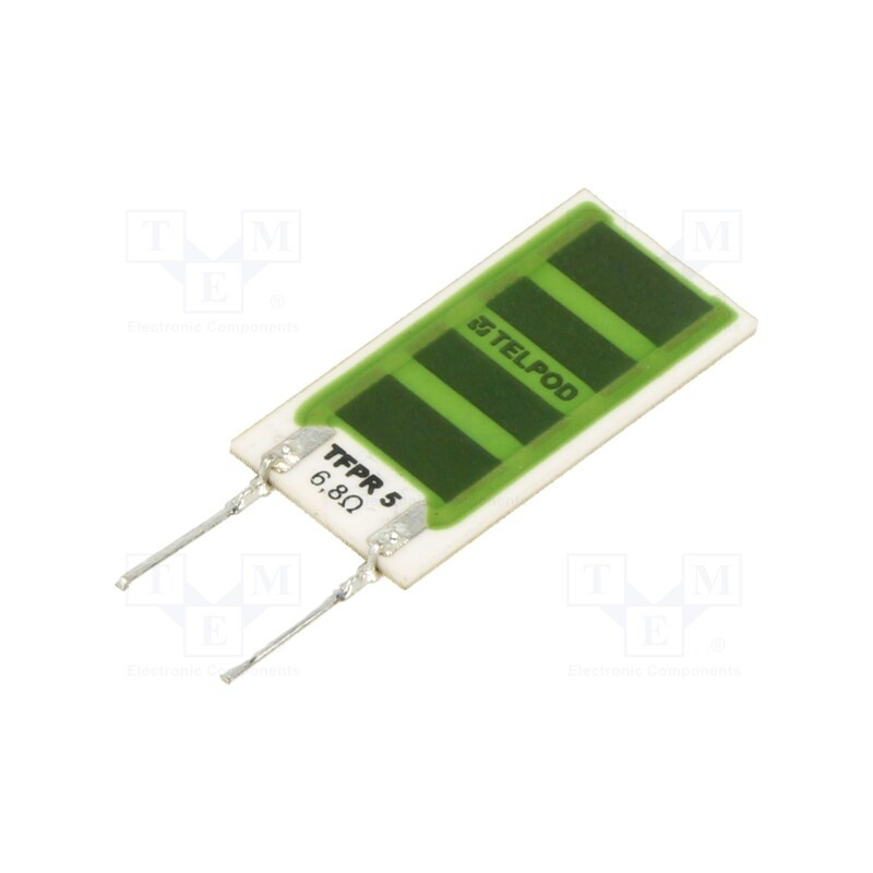 10 pcs x TELPOD - TFPR5-6R8-K - Resistor: thick film, planar, THT, 6.8Ω, 5W, ±10%, -55÷170°C