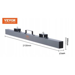 Forklift magnetic broom brush 213 cm strip sweeper