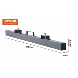 Magnetic broom brush forklift 152 cm beam sweeper