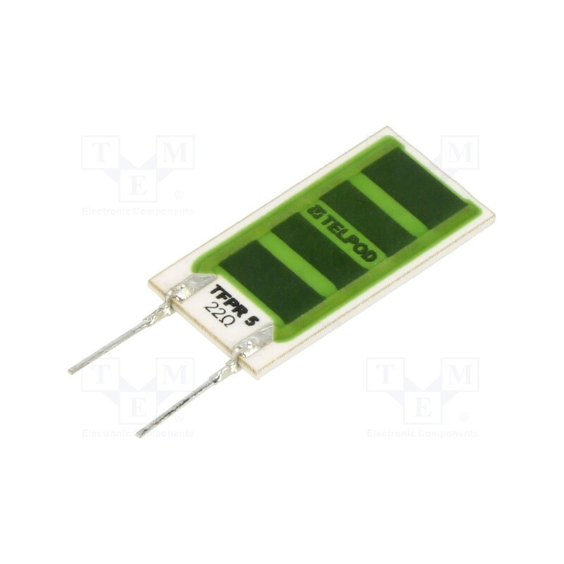 10 pcs x TELPOD - TFPR5-22R-K - Resistor: thick film, planar, THT, 22Ω, 5W, ±10%, -55÷170°C, for UPS