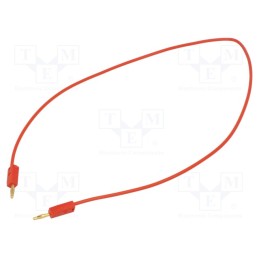 1 pcs x STu00c4UBLI - 28.0039-04522 - Test lead, 60VDC, 30VAC, 10A, banana plug 2mm,both sides, red