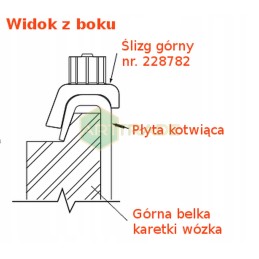 Cascade upper slide for side shift 55f 228782