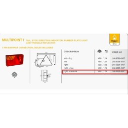 Right rear lamp aspoeck multipoint i