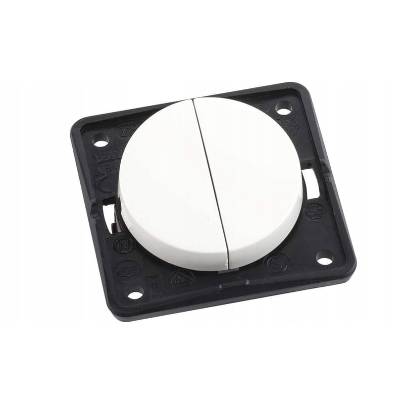 Power switch 2x white Berker