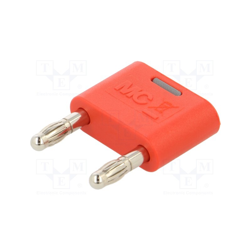 1 pcs x STu00c4UBLI - 64.4012-22 - 4mm banana, 32A, 30VAC, 60VDC, red, nickel plated, insulated