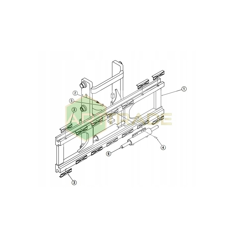 Cascade slide for positioner 70r 80r 100r 110r