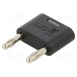 1 pcs x STu00c4UBLI - 64.4012-21 - 4mm banana, 32A, 30VAC, 60VDC, black, nickel plated, insulated