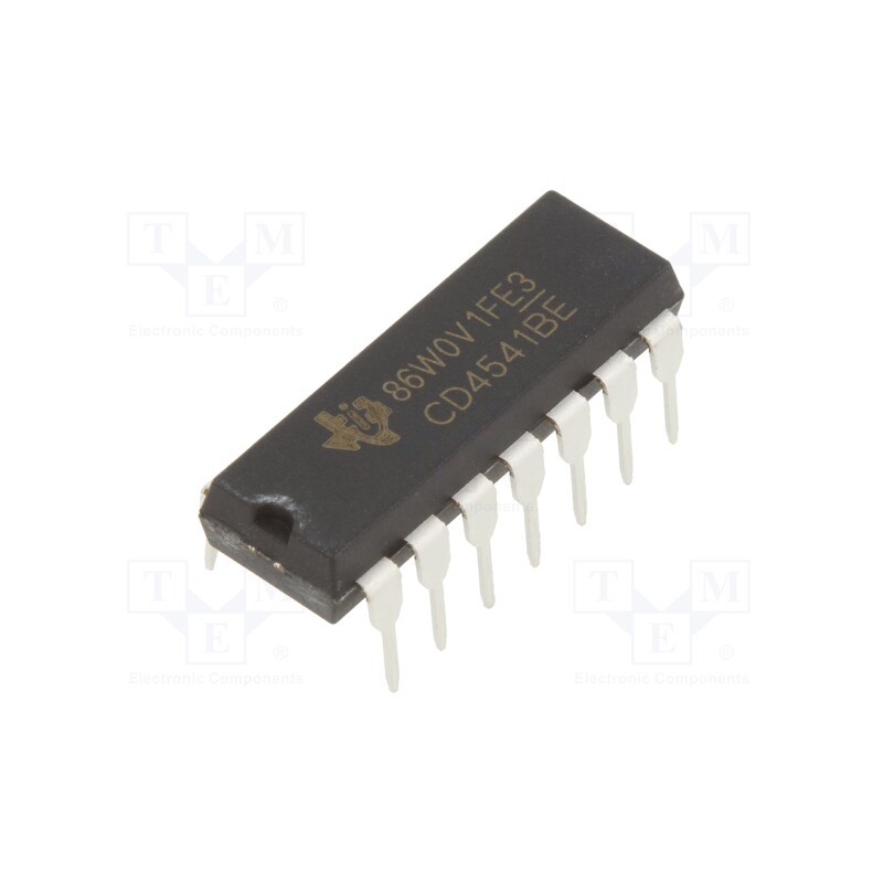 1 pcs x NTE Electronics - NTE4541B - IC: digital, binary counter,timer, CMOS, 3÷18VDC, THT, DIP14, Ch: 1