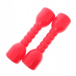 1 pair of plastic dumbbells from sound home red