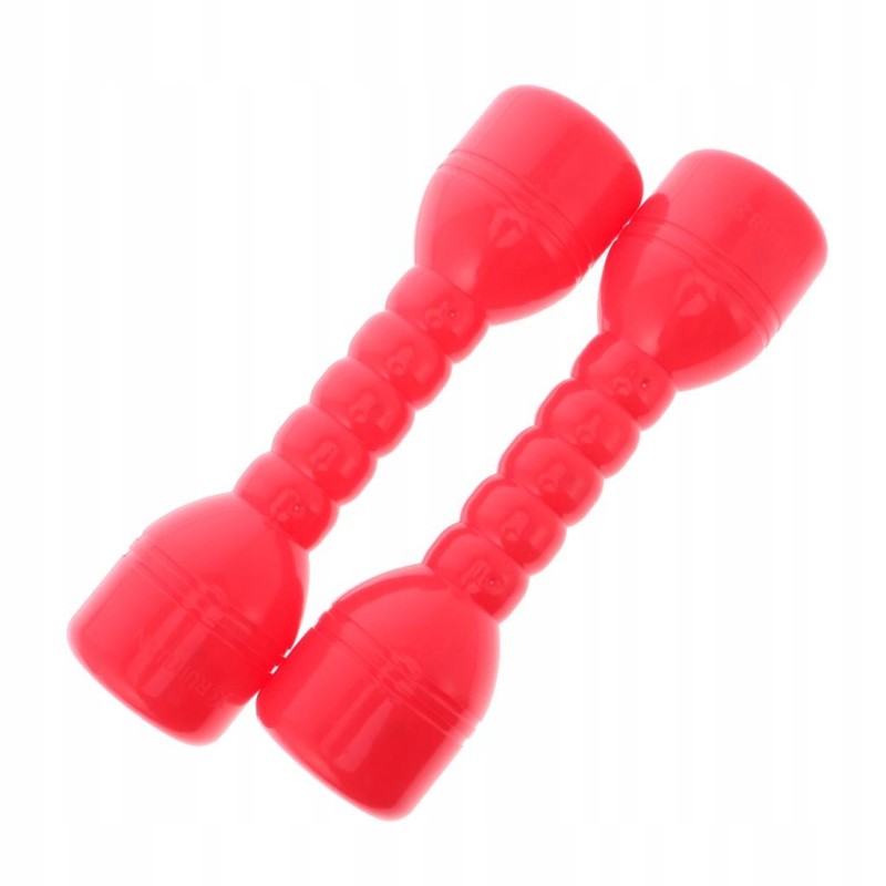1 pair of plastic dumbbells from sound home red