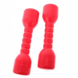 1 pair of plastic dumbbells from sound home red