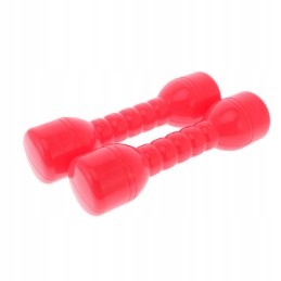 1 pair of plastic dumbbells from sound home red