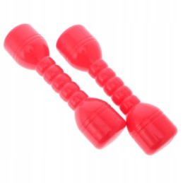 1 pair of plastic dumbbells from sound home red