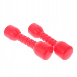 1 pair of plastic dumbbells from sound home red