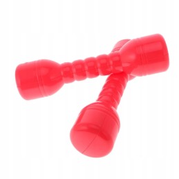 1 pair of plastic dumbbells from sound home red