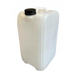 25l white canister with natural water bank container