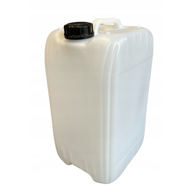 25l white canister with natural water bank container