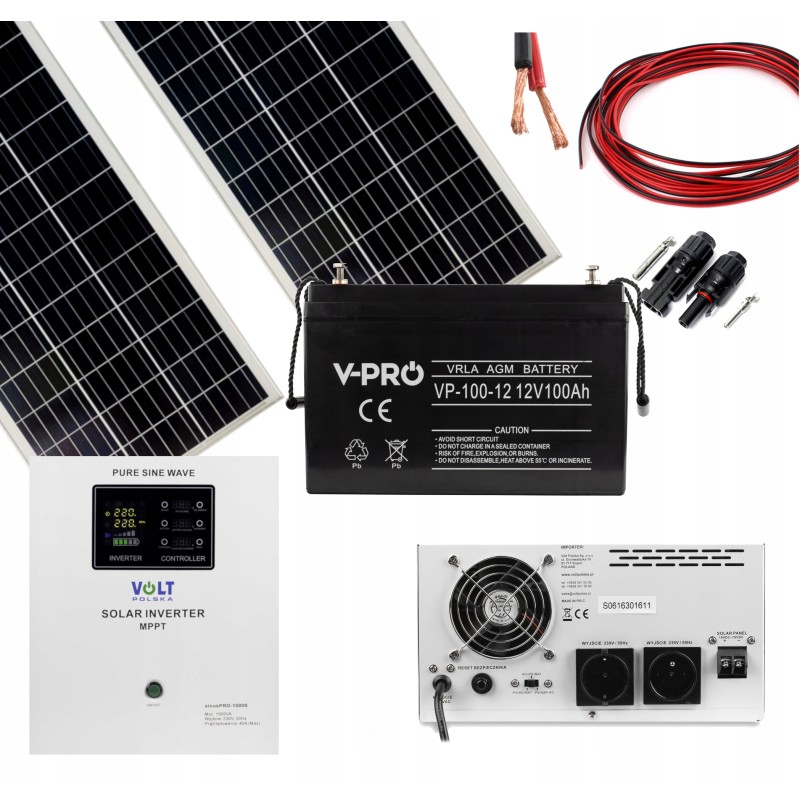 Photovoltaic set 280w 230v sine 1500s set