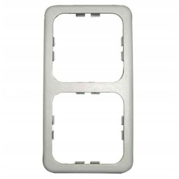 Gray double frame for schuko socket on a yacht