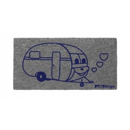 Carpet doormat for the camper's vestibule