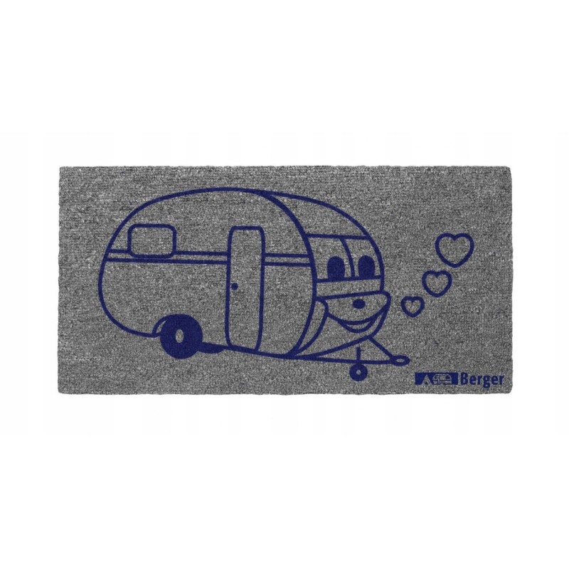 Carpet doormat for the camper's vestibule