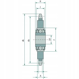 Tension gear 3 4 x 7 16 13z fi 16 mm