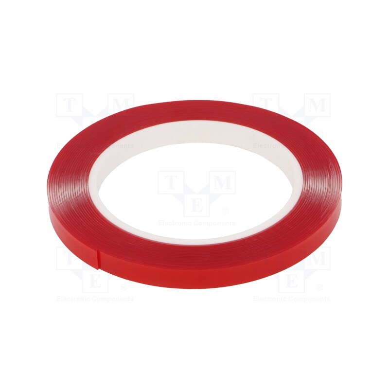 1 rol x - 7008 AKRYLOWA 0.8MM 9MM-5.5M - Tape: fixing, W: 9mm, L: 5.5m, Thk: 0.8mm, double-sided, acrylic