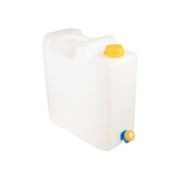 Drinking water container with valve and tap, 15l