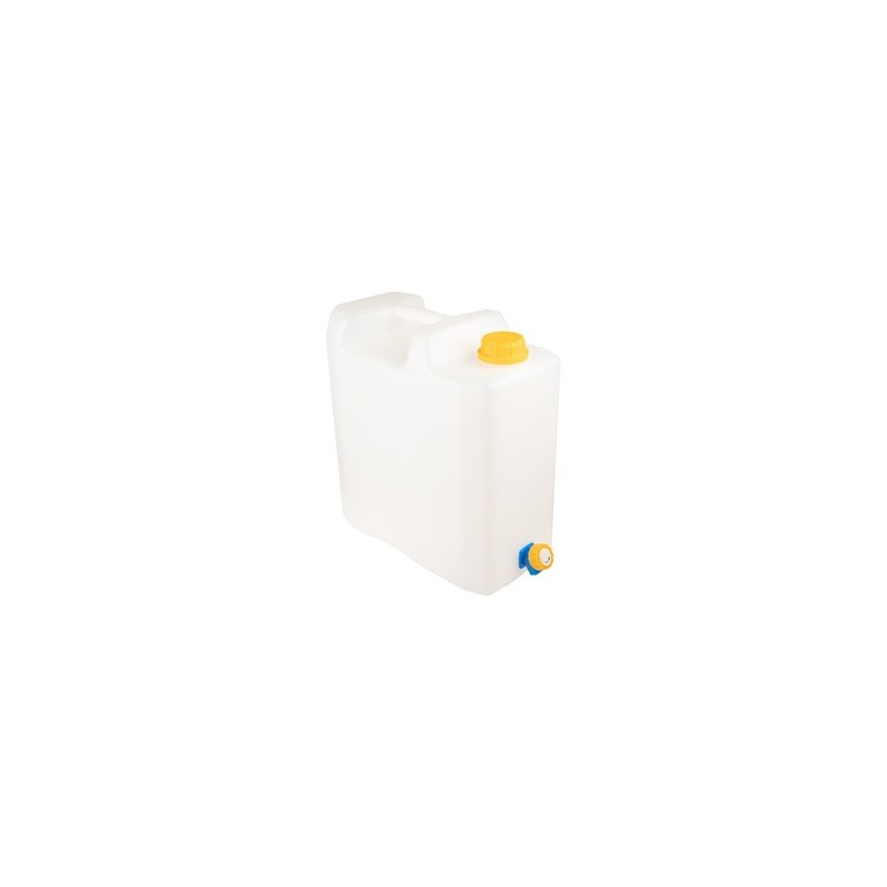 Drinking water container with valve and tap, 15l