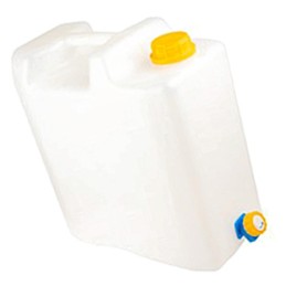 Drinking water container with valve and tap 15l h8l74