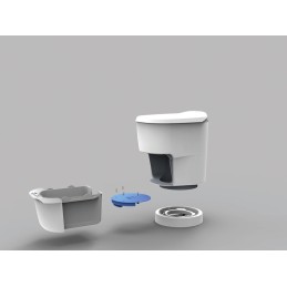 Tourist toilet without water, bag clesana c1