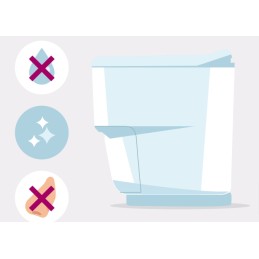 Tourist toilet without water, bag clesana c1