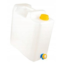 Drinking water container with valve and tap 15l u7v18