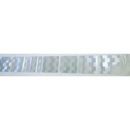Reflective contour tape segment Avery USA squares silver