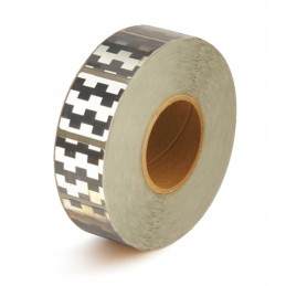 Reflective contour tape segment Avery USA squares silver