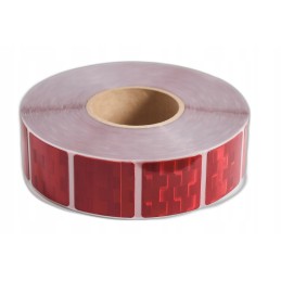 Reflective contour tape segment Avery USA squares red
