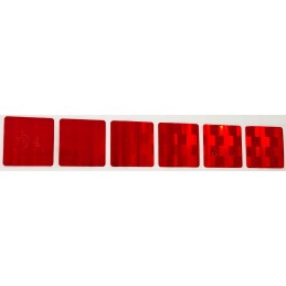 Reflective contour tape segment Avery USA squares red