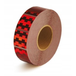 Reflective contour tape segment Avery USA squares red