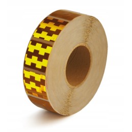 Reflective contour tape segment Avery USA squares yellow