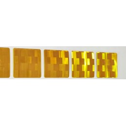 Reflective contour tape segment Avery USA squares yellow