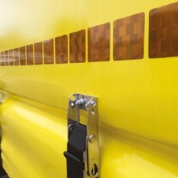 Reflective contour tape segment Avery USA squares yellow