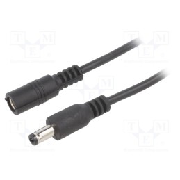 1 pcs x BQ CABLE - DC.EXT.4600.0200 - Cable, 2x0.5mm2, DC 5,5/2,5 plug,DC 5,5/2,5 socket, straight
