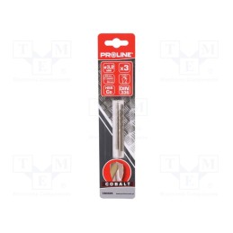 1 set x PROLINE - 78032K - Drill bit, for metal, Ø: 3.2mm, high speed steel cobalt HSS-Co