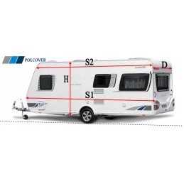Cover for a camping trailer up to 500 cm