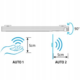 Lamp with a short-range motion sensor 19xLED