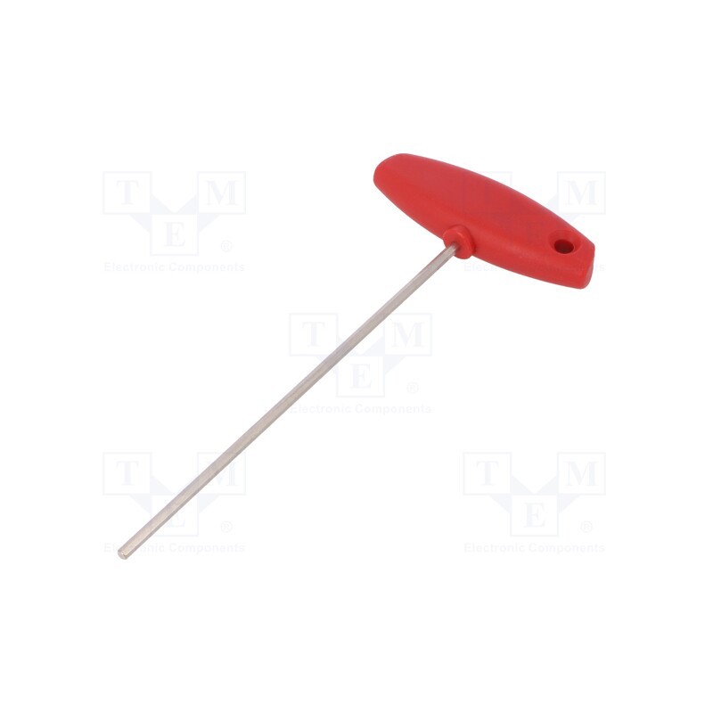 1 pcs x WIHA - 909 - Wrench, hex key, HEX 3mm, Overall len: 176mm, Kind of handle: T