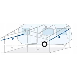 Pipe rod for the tent vestibule frame, 110-200 cm